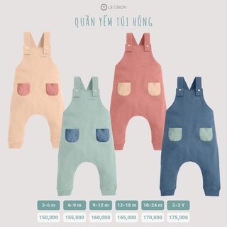 Le coon | quần yếm túi hông | comfy | 3 tháng-3 tuổi