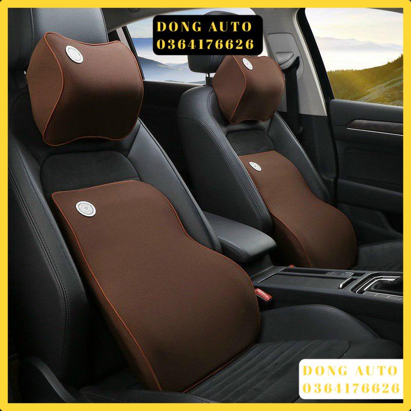 Gối tựa đầu và lưng cao su non để ghế ô tô Dong Auto | BigBuy360 - bigbuy360.vn