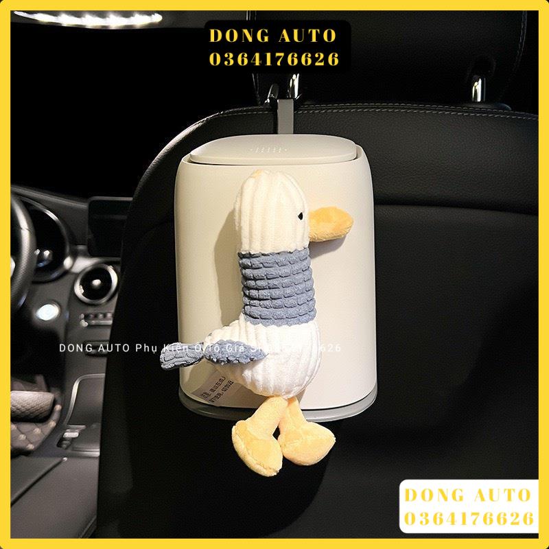 Thùng Rác Ô Tô Nắp Nhấn Hình Thú Cưng Đặt Trên Xe Hơi Đáng Yêu