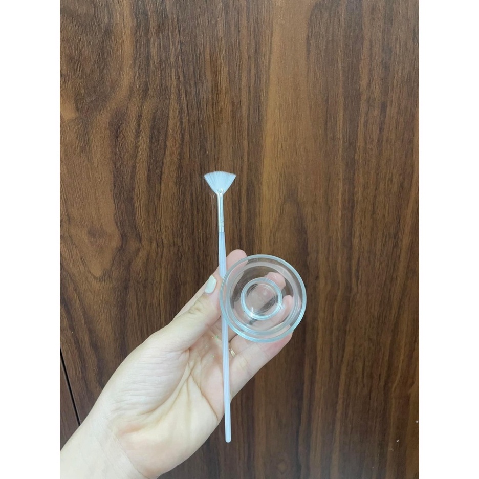 Bát và cọ quét peel mặt, cọ quét peell quét mặt nạ siêu đẹp