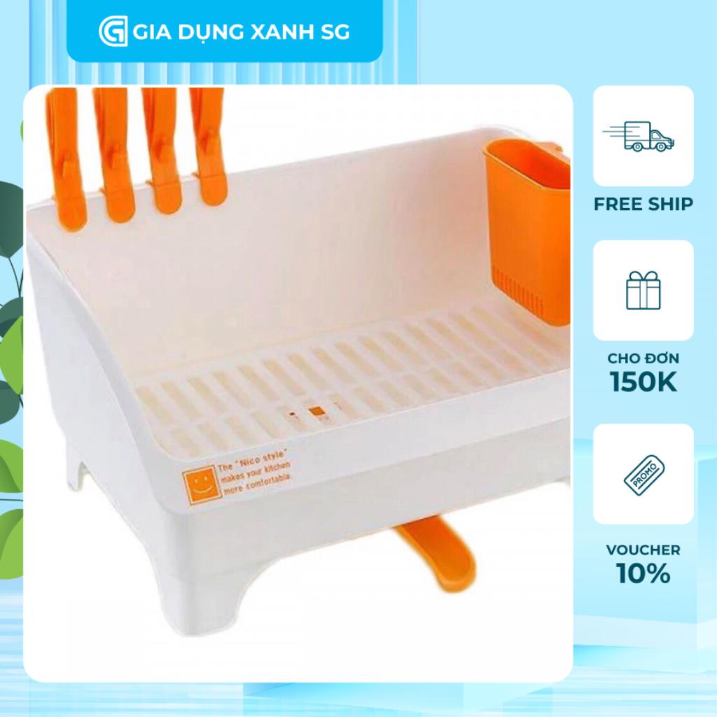 Giá úp bát đĩa Ts 3671 thông minh dùng chất liệu nhựa cao cấp nhật bản Tashuan - Khay úp chén bát - Rổ đựng chén đũa