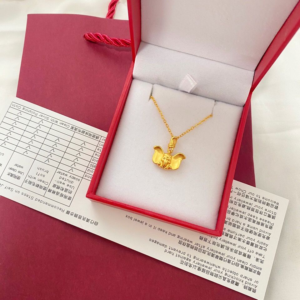 Vòng cổ Mạ Vàng Mặt Hình Chú Voi Dumbo Dễ Thương