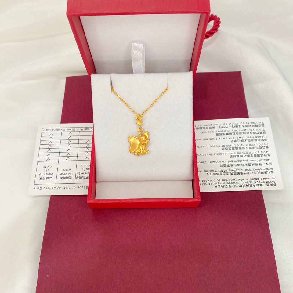 Vòng cổ Mạ Vàng Mặt Hình Chú Voi Dumbo Dễ Thương