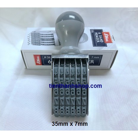 Dấu 6 số xoay 3mm 4mm 5mm 7mm 9mm - Shiny N-16 N-26 N-36 N-46 N-56
