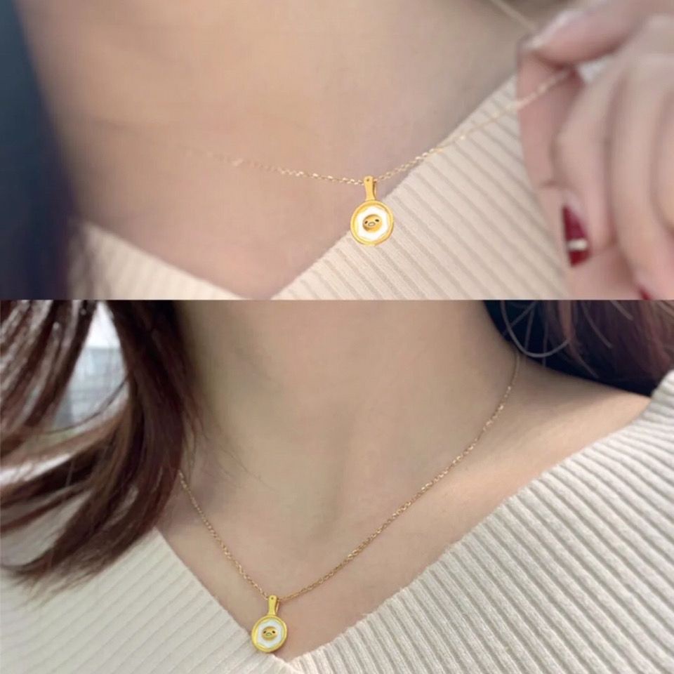 Vòng cổ Bạc 925 Mặt Hình Chú Chó Dafu Dễ Thương Thời Trang 2021