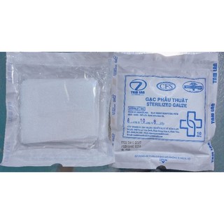 Gạc Tiệt Trùng 8cm x 10cm x 8 lớp EO - GIÁ SIÊU HOT
