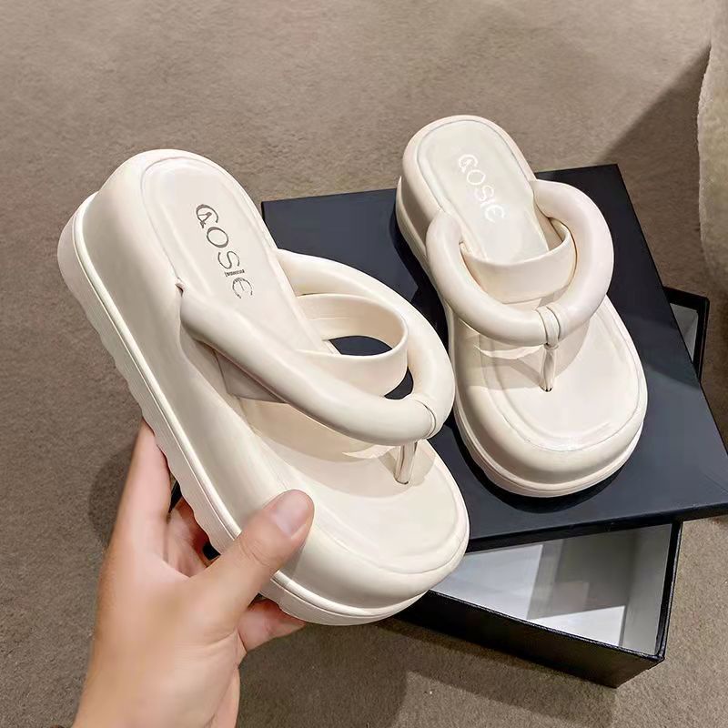 Xăng đan Đế Dày Hở Ngón Thời Trang Đi Biển Mùa Hè Cho Nữ