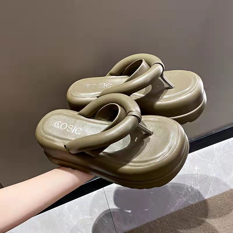 Xăng đan Đế Dày Hở Ngón Thời Trang Đi Biển Mùa Hè Cho Nữ