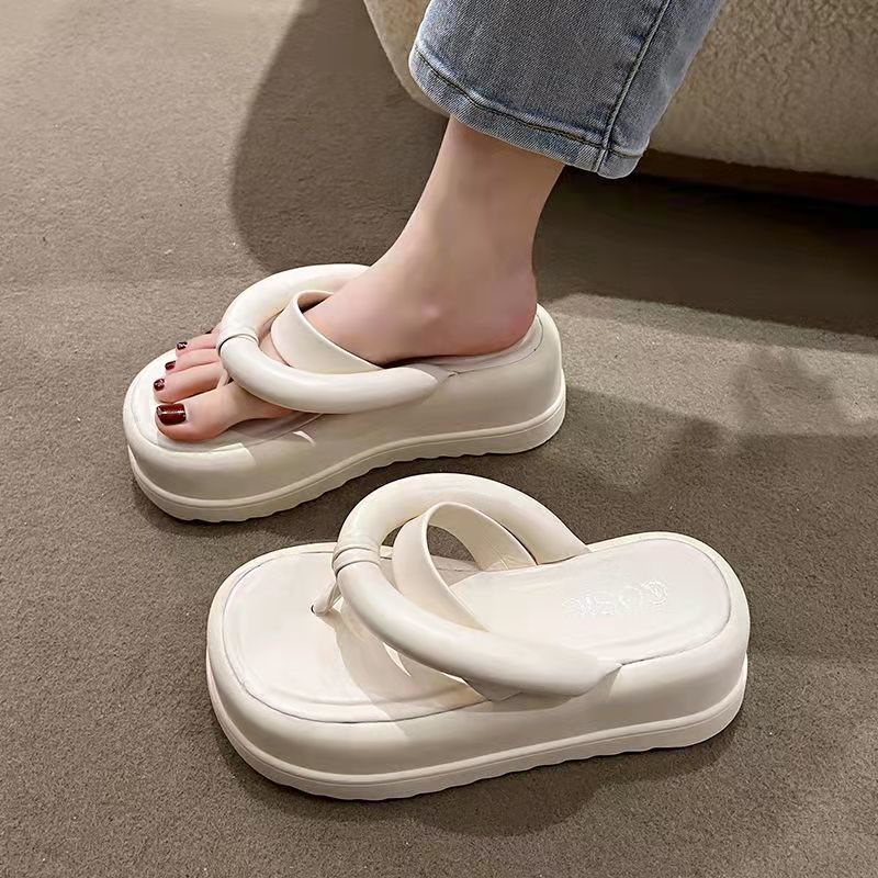 Xăng đan Đế Dày Hở Ngón Thời Trang Đi Biển Mùa Hè Cho Nữ