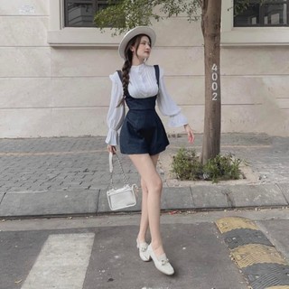 SET YẾM KÈM SƠ MI TRẮNG TAY LOE