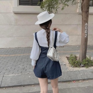 SET YẾM KÈM SƠ MI TRẮNG TAY LOE