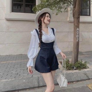SET YẾM KÈM SƠ MI TRẮNG TAY LOE
