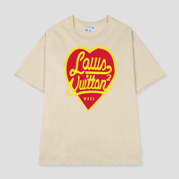 Áo thun unisex nam nữ LV MadeTrái Tim chất cotton co dãn 4 chiều cực mát, áo phông mặc cháy phố | BigBuy360 - bigbuy360.vn