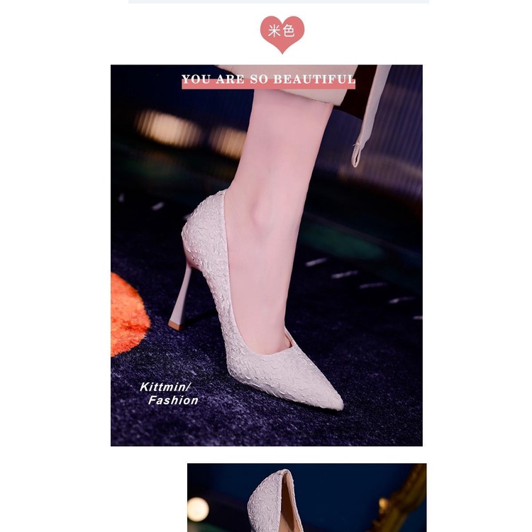 Giày Cao Gót Mũi Nhọn Phong Cách Mới Dành Cho Nữ 2021