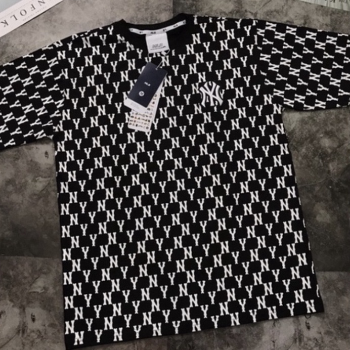 Áo Thun NY Monogram  In Kín Thân, Form Rộng, Cotton - Áo From Dáng Unisex Nam Nữ Hottend 2023