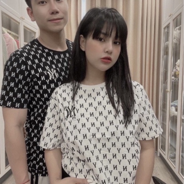 Áo Thun NY Monogram  In Kín Thân, Form Rộng, Cotton - Áo From Dáng Unisex Nam Nữ Hottend 2023