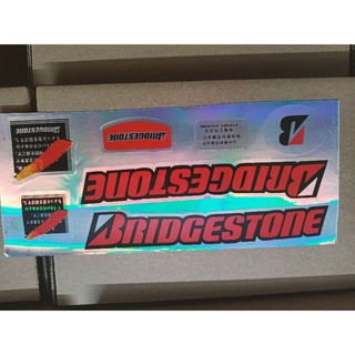 Tem xe đạp Bridgestone màu đỏ new