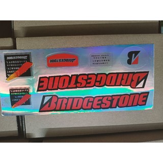 Tem xe đạp Bridgestone màu đỏ new