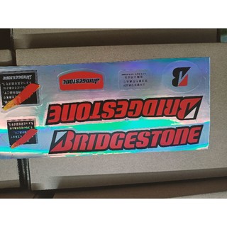 Tem xe đạp Bridgestone màu đỏ new