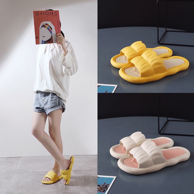 Dép Đi Trong Nhà Đế Dày Chống Trượt Màu Sắc Ngọt Ngào Thời Trang Cho Nữ