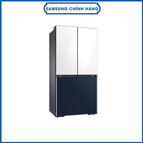Tủ lạnh BESPOKE Multidoor Samsung 599L Trắng/Xanh Navy RF60A91R177 - K37
