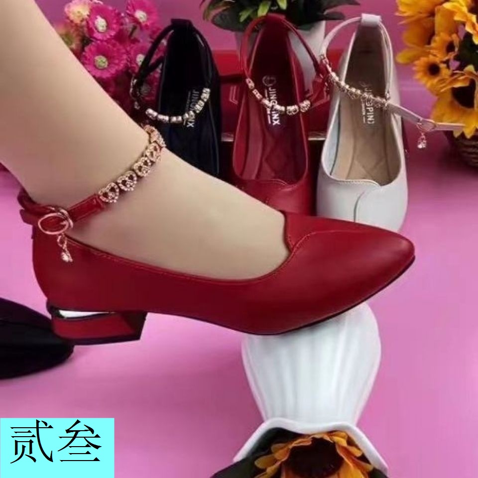 Giày Da Mềm Đế Thấp Có Khóa Cài Thời Trang Xuân Thu 2023 Cho Nữ Trung Niên