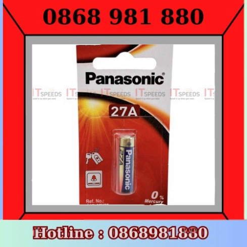 Vỉ Pin 23A, 27A, AA, AAA, Alkaline Panasonic, 1.5V, 12V, Độ Xả Chậm, Chống Rò Rỉ, Không Chảy Nước, Hàng Chính Hãng