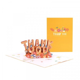 Thiệp 3D hiệu ứng nổi Thank you Cảm ơn
