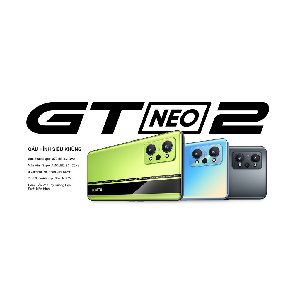 [XẢ LỖ] Điện thoại Realme GT NEO 2 Snap870 8/256 - Máy mới nguyên seal fullbox - Bảo hành 12 tháng | BigBuy360 - bigbuy360.vn