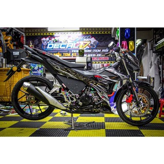 tem lửa cho xe satria full đen