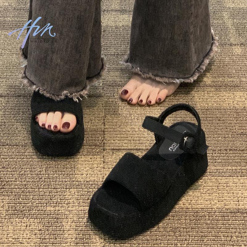 Giày Sandal Đế Dày Thoải Mái Thời Trang Mùa Xuân 2023 Phong Cách Mới Cho Nữ