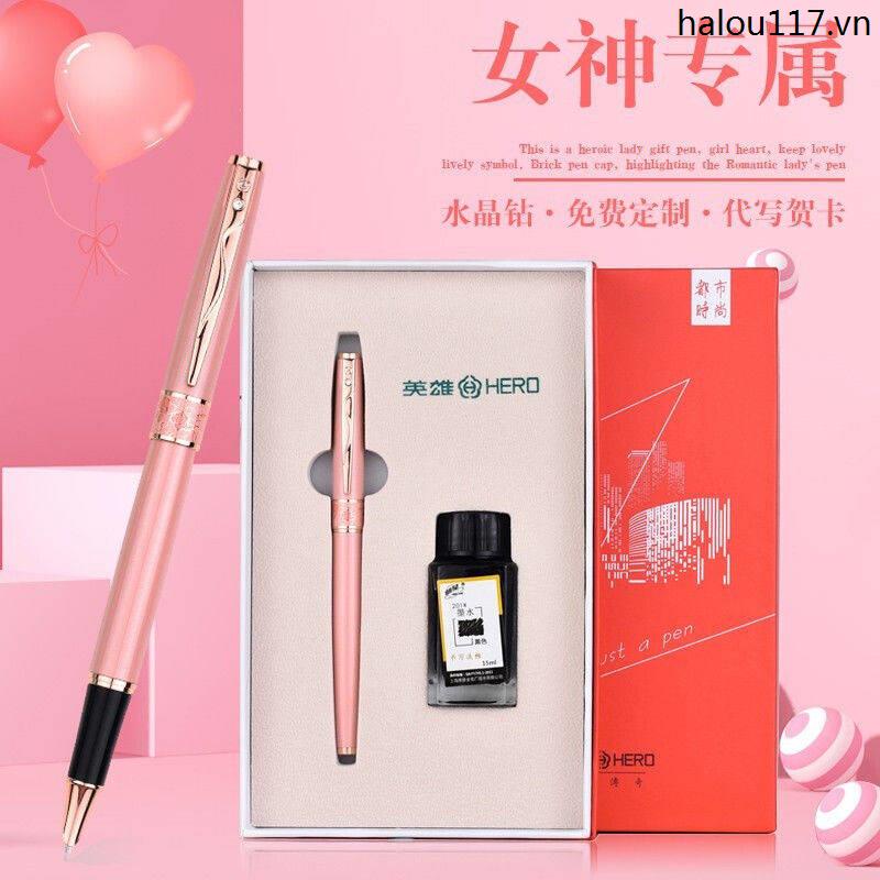 Bút Viết Thư Pháp Họa Tiết Hoa Hồng 2066 Chất Lượng Cao