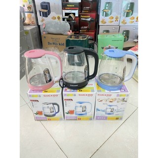 Ấm siêu tốc thủy tinh cao cấp loại 2,5L GUGKDD bình đun nước siêu tốc