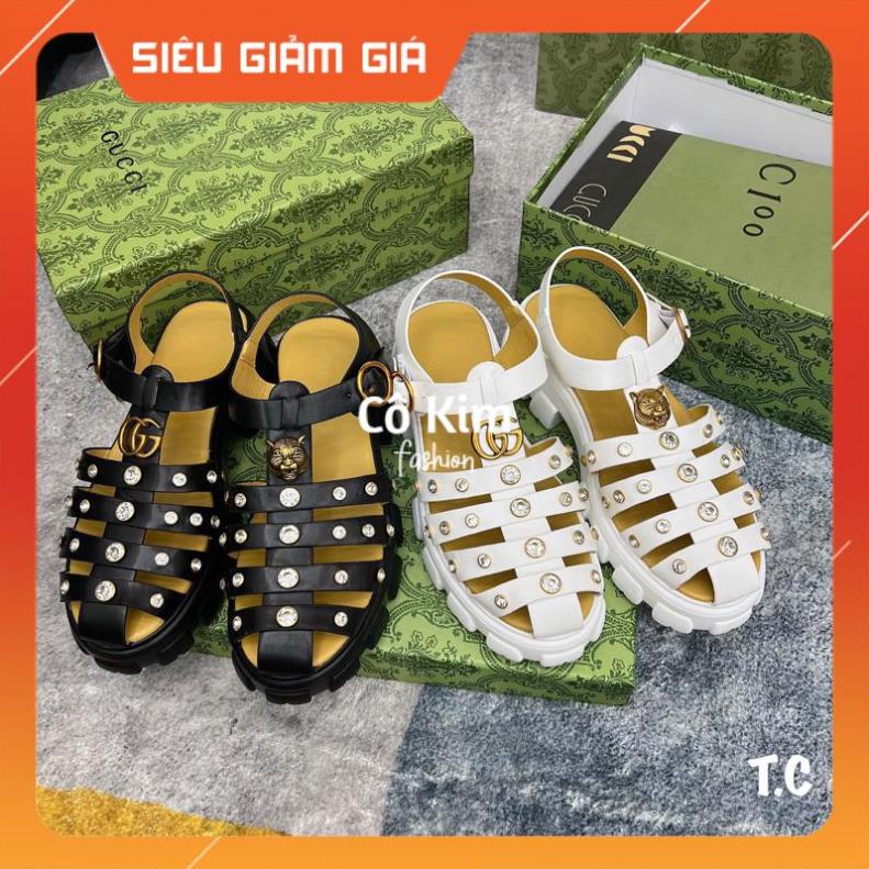 sandal rọ gc đính đá đế cao fullbox ( FOM TO) Hot 2023 1804