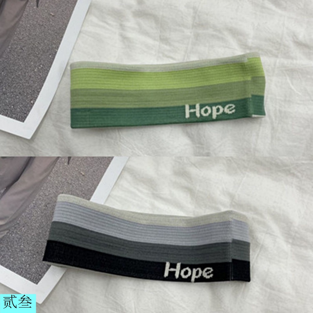 Băng Đô Thể Thao Thấm Hút Mồ Hôi Màu Sắc Gradient Dành Cho Nữ