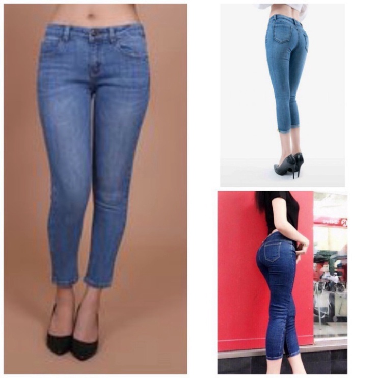 Quần Lững Nữ Chất Bò Quần Jean Lững 9 tấc giãn nở Lưng cao Dáng Ôm [Z02] A78 | BigBuy360 - bigbuy360.vn