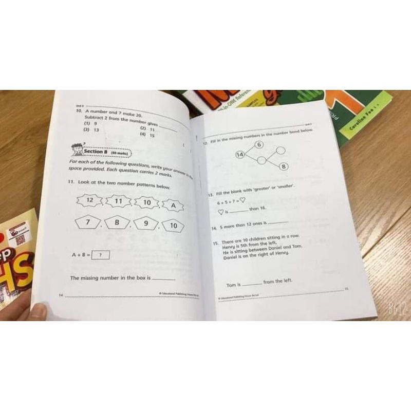 Combo 3books: Complete maths guide, Step by step math, Challenging 4 in 1 maths