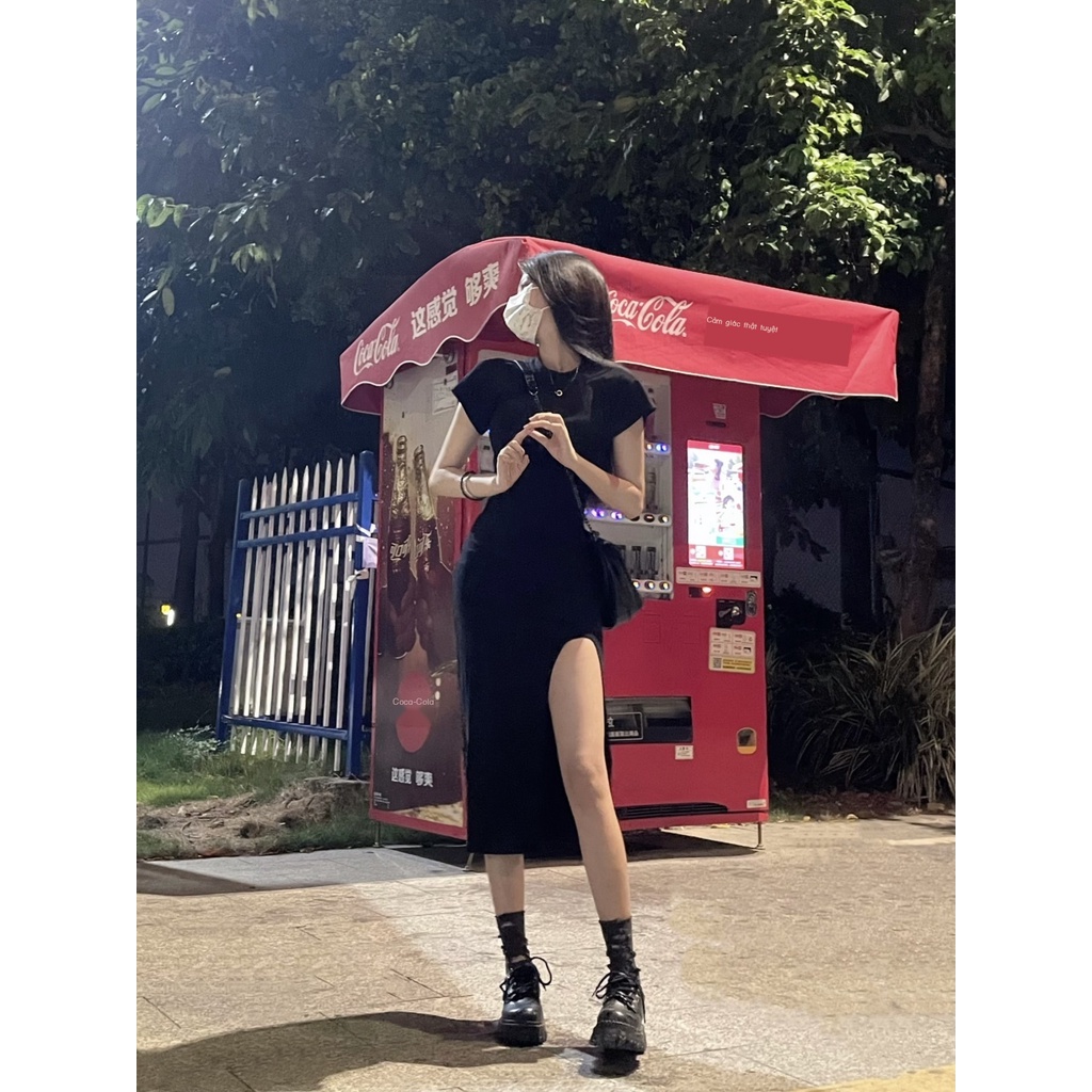 Đầm Dài Mỏng Mùa Hè 2023 Khí Chất Cao Cấp Màu Trơn Thích Hợp Đóng Eo Và Nhìn