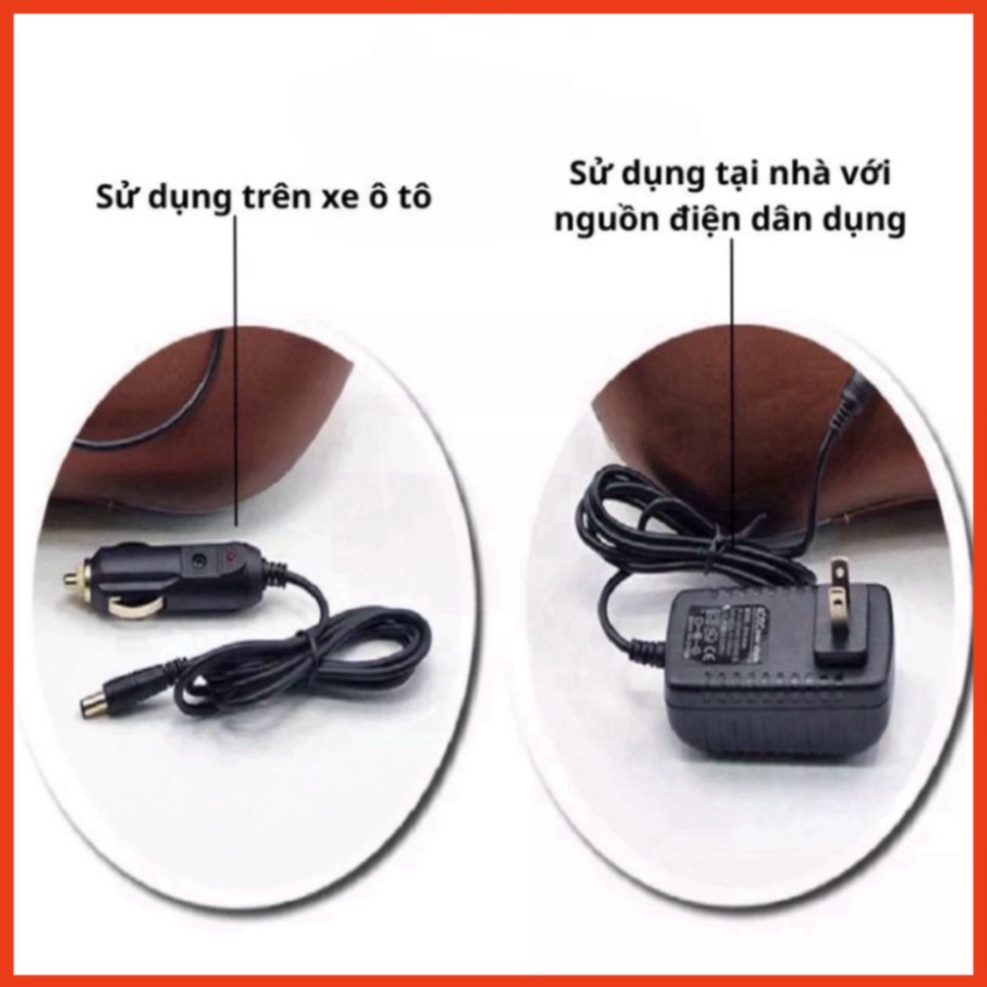 Gối massage cổ vai gáy mặt trời 8 bi Hàn Quốc, máy massage body giúp làm giảm đau nhức vai gáy, bh 12 tháng - GMX4 New N