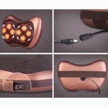 Gối massage cổ vai gáy mặt trời 8 bi Hàn Quốc, máy massage body giúp làm giảm đau nhức vai gáy, bh 12 tháng - GMX4 New N