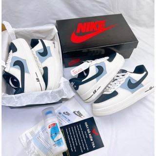 Giày af1 vệt đen cream black , giày thể thao nam nữ màu be tích đen, size 36-43 full box bill.