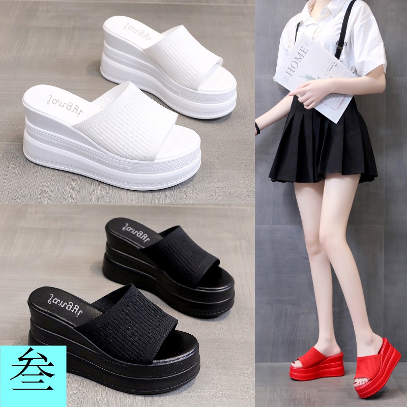 Sandal Cao Gót 9CM Đế Xuồng Dày Dặn Phong Cách Thời Trang Mùa Hè 2023 Mới Dành Cho Nữ
