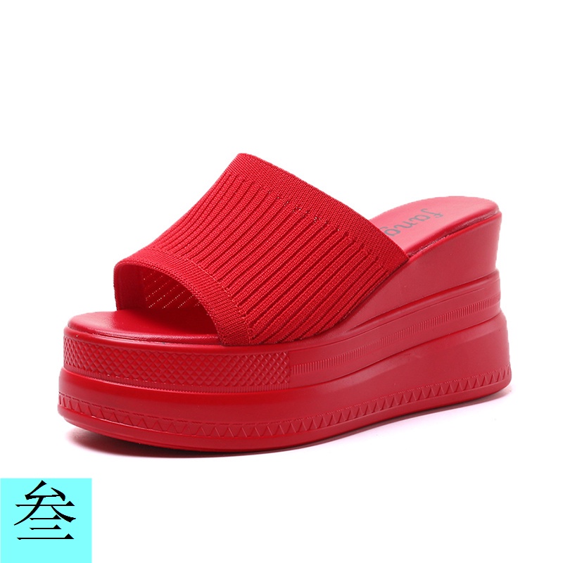 Sandal Cao Gót 9CM Đế Xuồng Dày Dặn Phong Cách Thời Trang Mùa Hè 2023 Mới Dành Cho Nữ