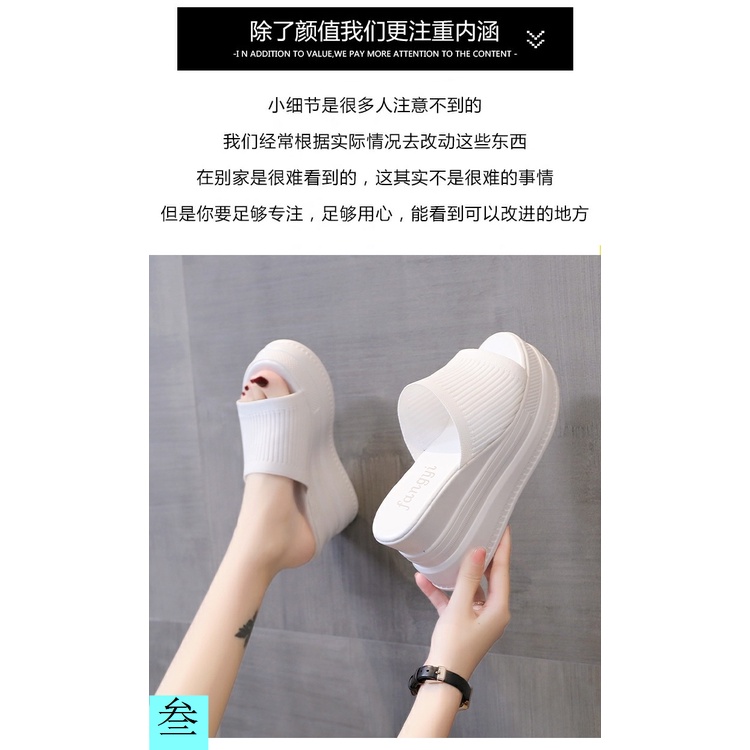 Sandal Cao Gót 9CM Đế Xuồng Dày Dặn Phong Cách Thời Trang Mùa Hè 2023 Mới Dành Cho Nữ