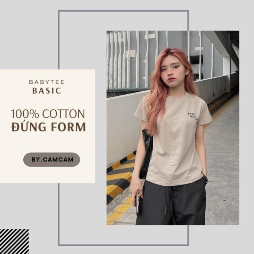 Áo Baby Tee Basic BLACK/WHITE/GREY Mẫu Mới 2023 𝑩𝒚𝒄𝒂𝒎𝒄𝒂𝒎 Seller.localbrand | BigBuy360 - bigbuy360.vn