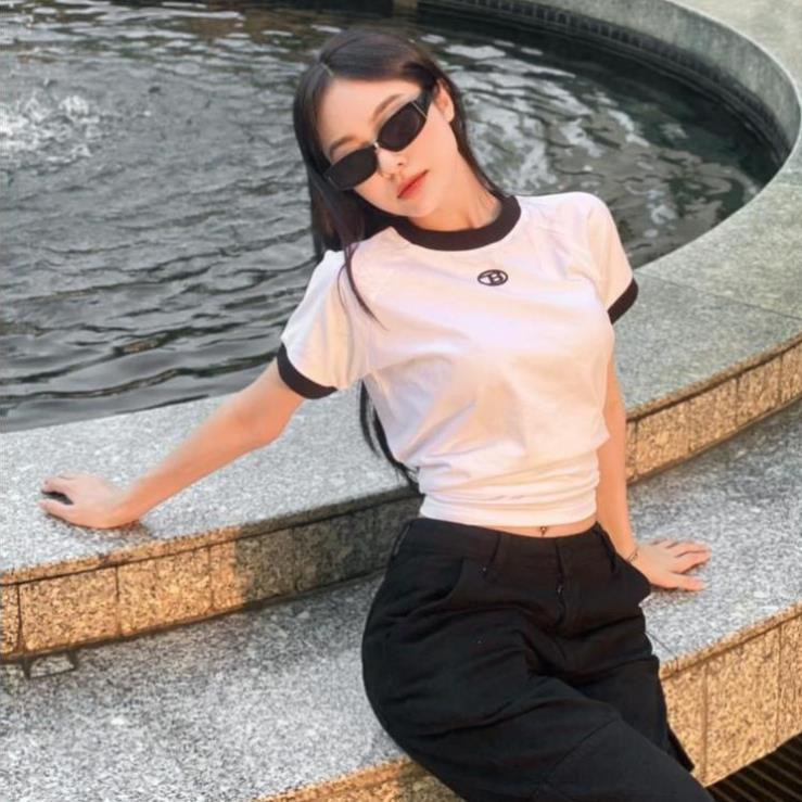 Áo Thun Form Baby Tee Chữ B Chất Cotton 1OO% 2023 𝑩𝒚𝒄𝒂𝒎𝒄𝒂𝒎 Seller.localbrand