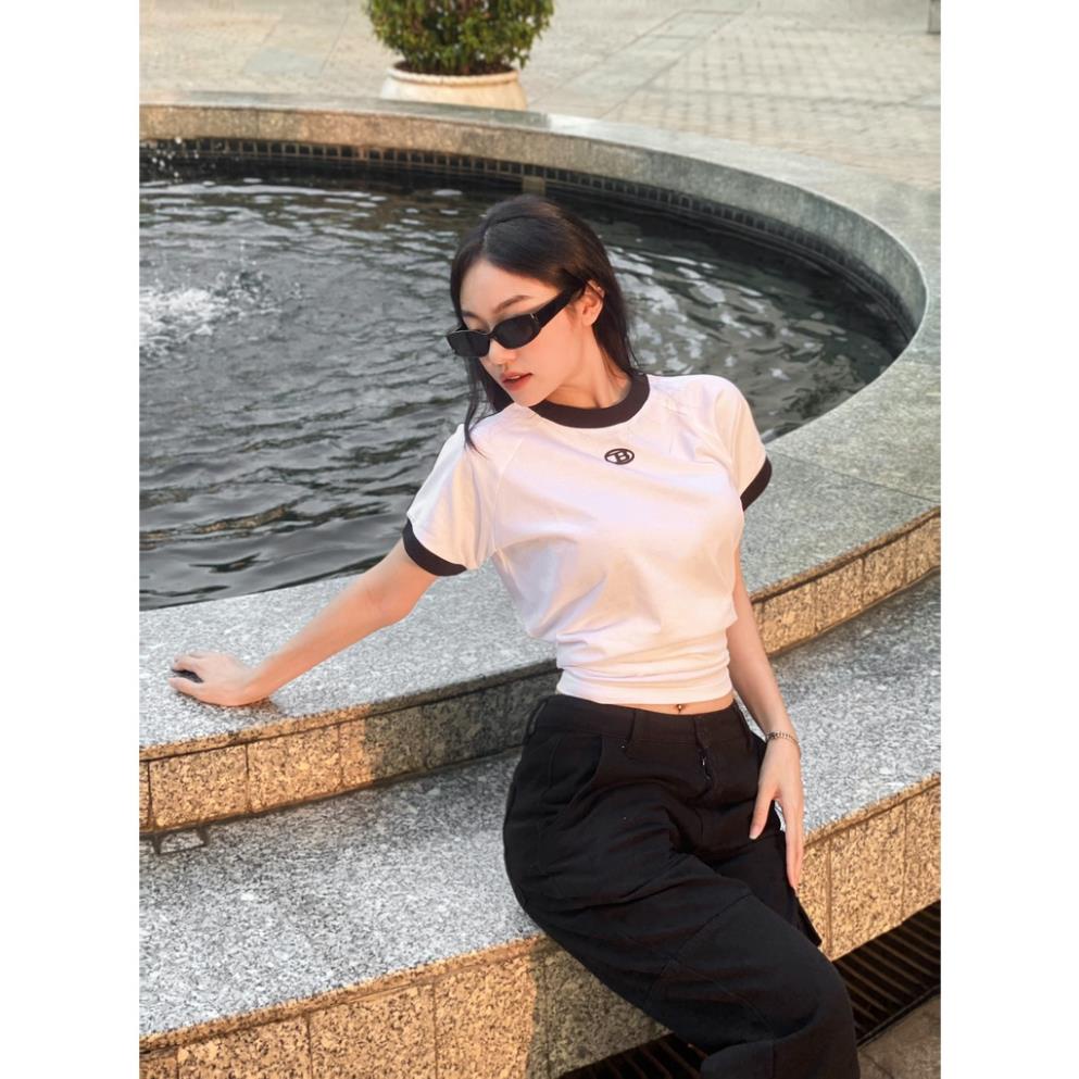 Áo Thun Form Baby Tee Chữ B Chất Cotton 1OO% 2023 𝑩𝒚𝒄𝒂𝒎𝒄𝒂𝒎 Seller.localbrand