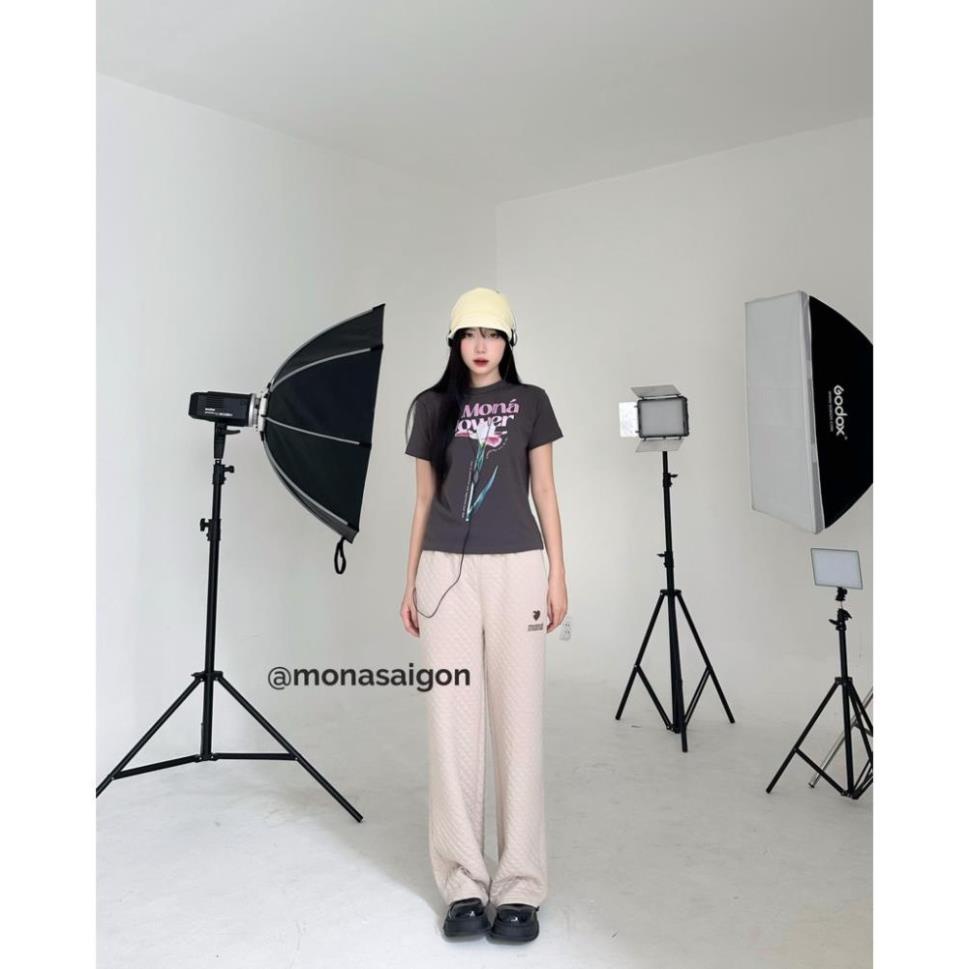 Áo thun baby tee in hoa MONÁ - FLEUR TRẮNG, Áo phông form baby tee Seller.localbrand