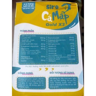 Siro cá mập gold X2 mẫu mới