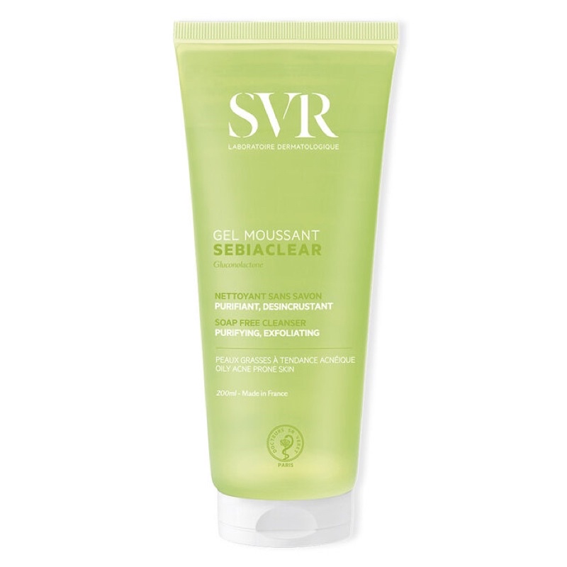 Gel rửa mặt SVR, sữa rửa mặt cho da dầu mụn, nhạy cảm 200ml